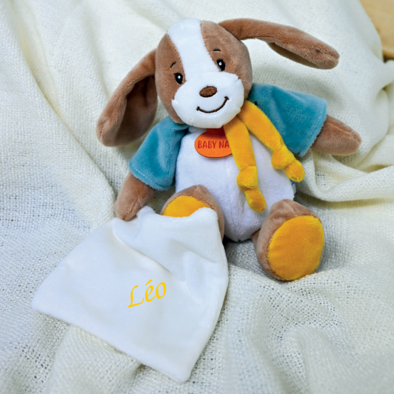  - lucien the dog - plush with comforter 25 cm 